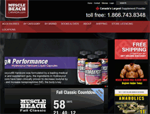 Tablet Screenshot of musclebeachcanada.com